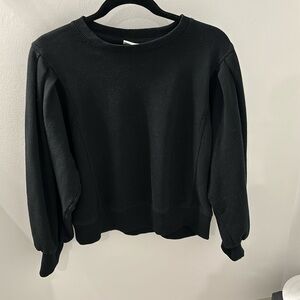Medium black puff shoulder sweater from target